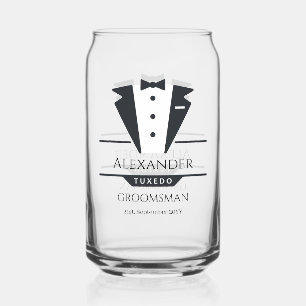 Trouwfeest Tuxedo Cadeaus Bruidsjonker Blikvorm Glas