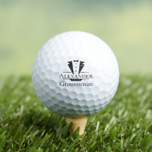 Trouwfeest Tuxedo Gifts Groomsman Golfballen