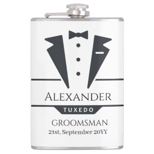 Trouwfeest Tuxedo Gifts Groomsman Heupfles