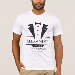 Trouwfeest Tuxedo Gifts Groomsman T-shirt