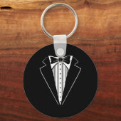 Trouwfeest Tuxedo Overeenkomstige Bachelor Party G Sleutelhanger (Voorkant)