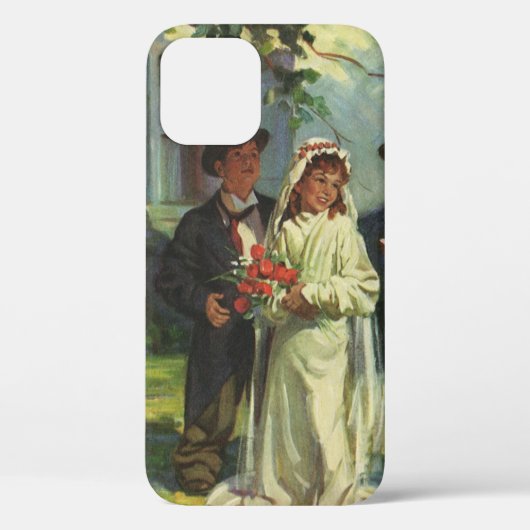Trouwfeest uit grootmoeders tijd, kinderen doen br Case-Mate iPhone case (Achterkant)