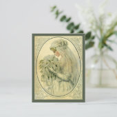 Trouwfeest uit het verleden, Victoriaanse bruid, r Kaart (Staand voorkant)