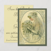 Trouwfeest uit het verleden, Victoriaanse bruid, r Kaart (Voorkant / Achterkant)