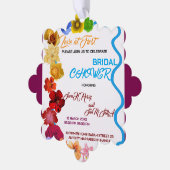 Trouwfeest Uitnodiging Bloemen, Bruidsuitnodiging  (Links)