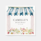 Trouwfeest Uitnodiging Bloementuin Servet (Voorkant)