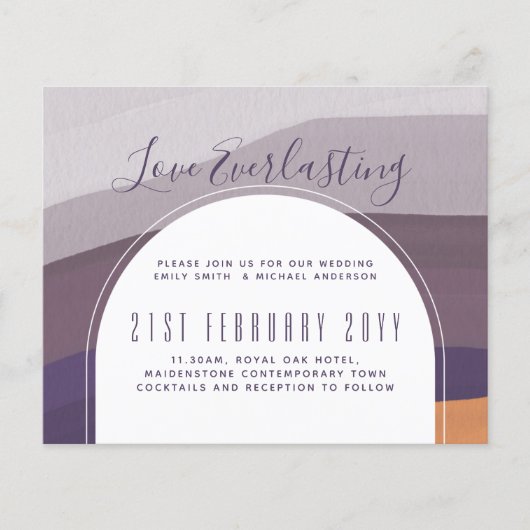 Trouwfeest Uitnodiging BUDGET (Voorkant)