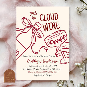 Trouwfeest uitnodiging Cloud Wine