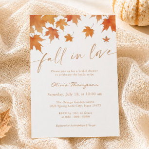 Trouwfeest Uitnodiging Fall In Love