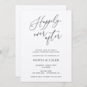 Trouwfeest Uitnodiging 'Gelukkig tot het Einde der (Voorkant / Achterkant)