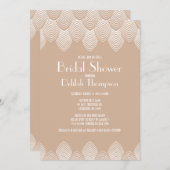 Trouwfeest uitnodiging in art deco stijl uit de ja (Voorkant / Achterkant)