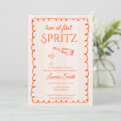 Trouwfeest Uitnodiging 'Liefde Op Het Eerste Sprit (Staand voorkant)