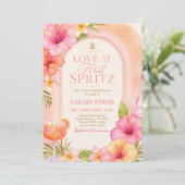 Trouwfeest Uitnodiging Love at First Spritz (Staand voorkant)
