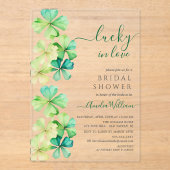 Trouwfeest Uitnodiging Lucky Clover (Voorkant)