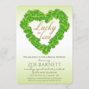 Trouwfeest Uitnodiging Lucky In Love Clover
