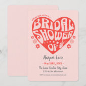 Trouwfeest Uitnodiging met Retro Feel (Voorkant / Achterkant)