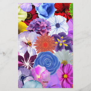 Trouwfeest Uitnodiging Sjabloon Wilde Bloemen, Bew Briefpapier