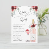 Trouwfeest uitnodiging voor Rosé All Day (Staand voorkant)