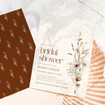Trouwfeest Uitnodiging Wildflower Tuin Bloesem