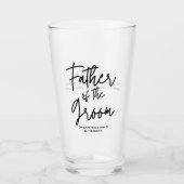 Trouwfeest Vader van de Bruidegom op Maat Glas (Voorkant)