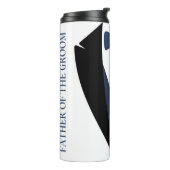 Trouwfeest Vader van de Bruidegom Thermosbeker (Gedraaid links)