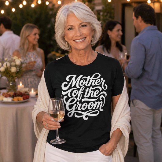 Trouwfeest van de moeder van de bruidegom t-shirt