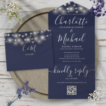 Trouwfeest verlichte QR-code monogram slinger lich