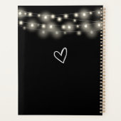 Trouwfeest Verlichting Signature Script Zwart Wit Planner (Achterkant)