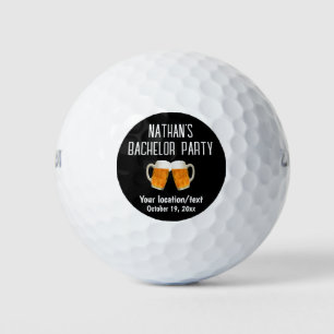 Trouwfeest Verlovingsfeest Fles Bier Proost Golfballen