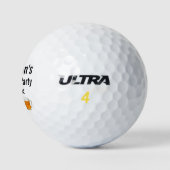 Trouwfeest Verlovingsfeest Fles Bier Proost Golfballen (Logo)