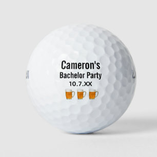 Trouwfeest Verlovingsfeest Fles Bier Proost Golfballen