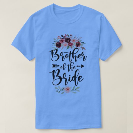 Trouwfeest Viering Broer Van De Bruid Li T-shirt (Design voorkant)