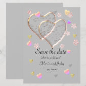 Trouwfeest vintage, gepersonaliseerd (Voorkant / Achterkant)