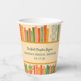 Trouwfeest voor Boekliefhebbers | Chic "Nieuw Hoof Papieren Bekers