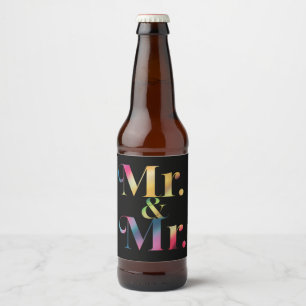 Trouwfeest voor homoseksuelen Jongensbruiloft Homo Bier Etiket