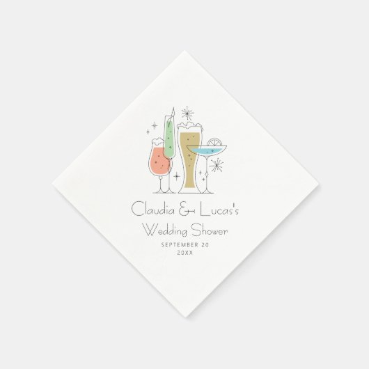 Trouwfeest voor koppels van hetzelfde en verschill servet (Hoek)