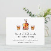 Trouwfeest voor moderne vrijgezellenavond kaart (Staand voorkant)