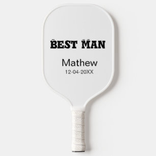 Trouwfeest vrijgezellenfeest voeg naam datum toe e pickleball paddle