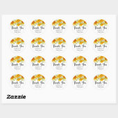 Trouwfeest Waterverf Zonnebloemen Sticker (Vel)