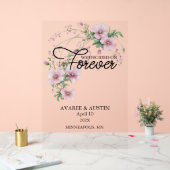 Trouwfeest 'We Decided On Forever' Acryl Bord (Huwelijk)