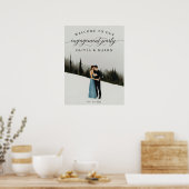 Trouwfeest Welkomstbord Poster met Foto (Keuken)