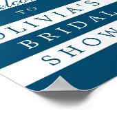 Trouwfeest Welkomstbord voor Zeilers Poster (Hoek)