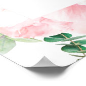 Trouwfeest welkomstbord Wilde Tuin Kader Poster (Hoek)