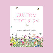 Trouwfeest Wildflower Bord Poster