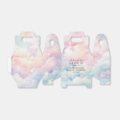 Trouwfeest 'Ze zweeft op wolk negen' Bedankdoosjes (Uitgevouwen)