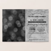 Trouwfeest Zilveren Paspoort Folie Kaarten (Binnen)