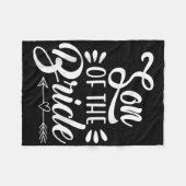 Trouwfeest zoon van de bruid familie bruidsfeest s fleece deken (Voorkant (Horizontaal))