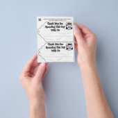 Trouwfeestcadeau of gunstzaklabels flyer (Hand)