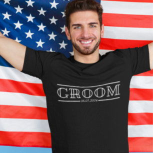 Trouwfeestcadeau voor bruidsjonkers t-shirt