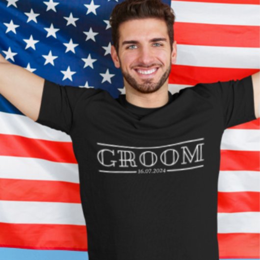 Trouwfeestcadeau voor bruidsjonkers t-shirt